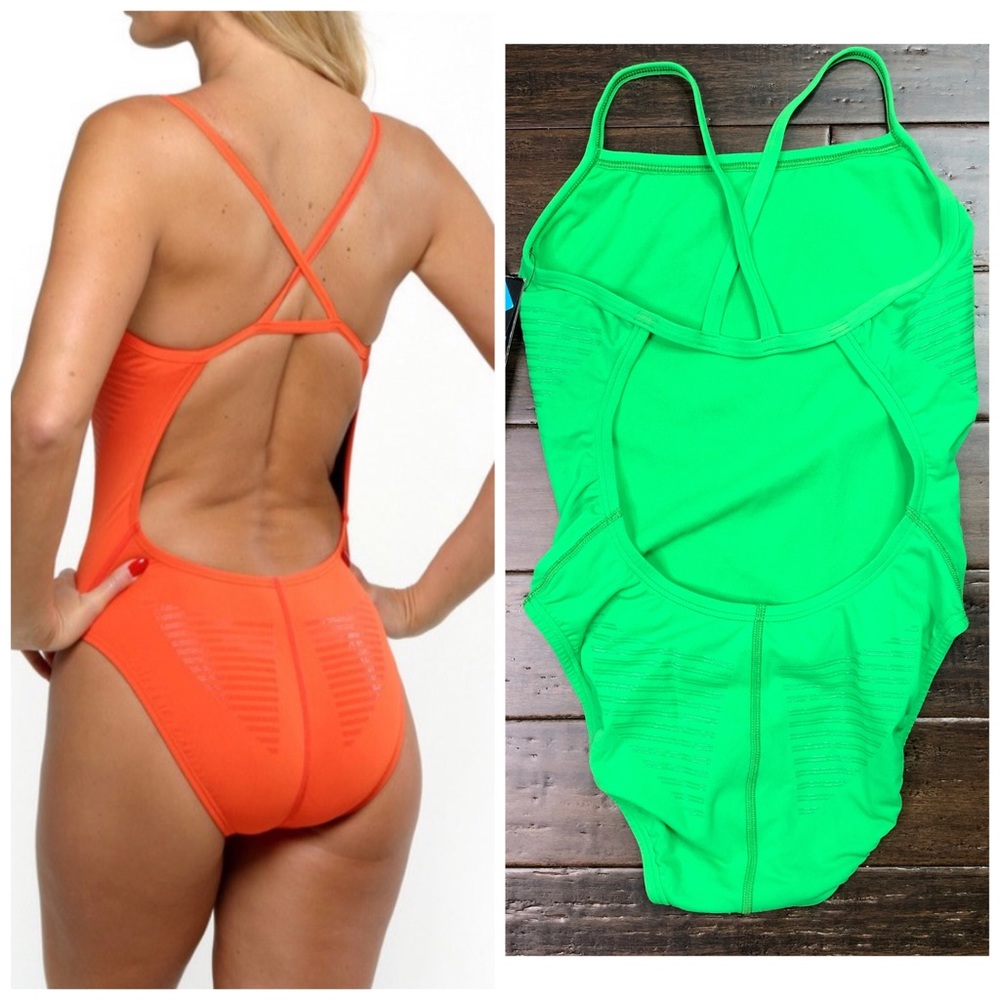 Speedo Kelly Green Hydralign Swimsuit Size 30 New